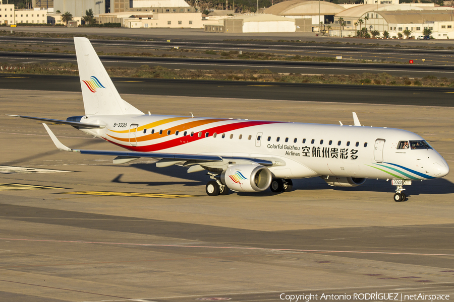 Colorful Guizhou Airlines Embraer ERJ-190LR (ERJ-190-100LR) (B-3320) | Photo 204783