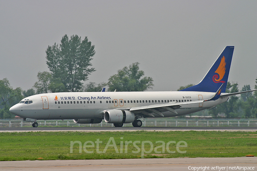 Chang'an Airlines Boeing 737-8FH (B-5115) | Photo 290235
