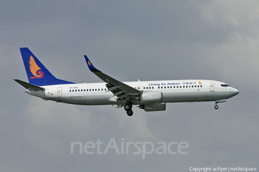 Chang'an Airlines Boeing 737-8FH (B-5181) | Photo 165144