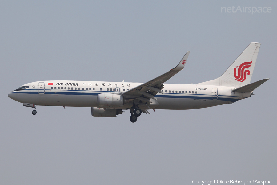 Air China Boeing 737-89L (B-5342) | Photo 69621
