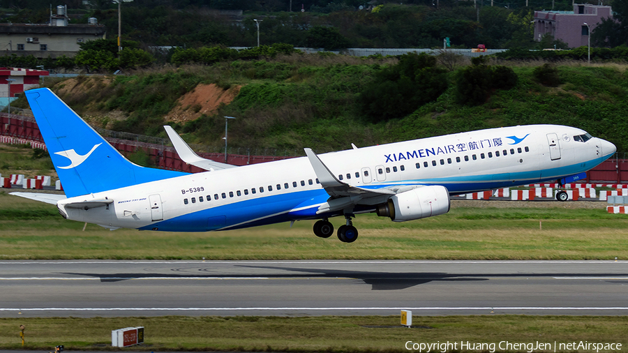 Xiamen Airlines Boeing 737-86N (B-5389) | Photo 655375