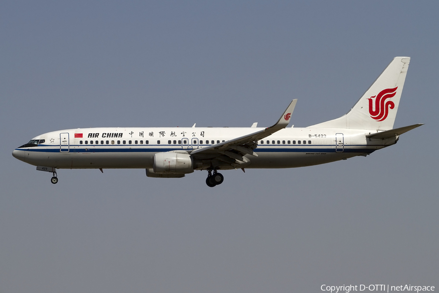 Air China Boeing 737-89L (B-5423) | Photo 406142