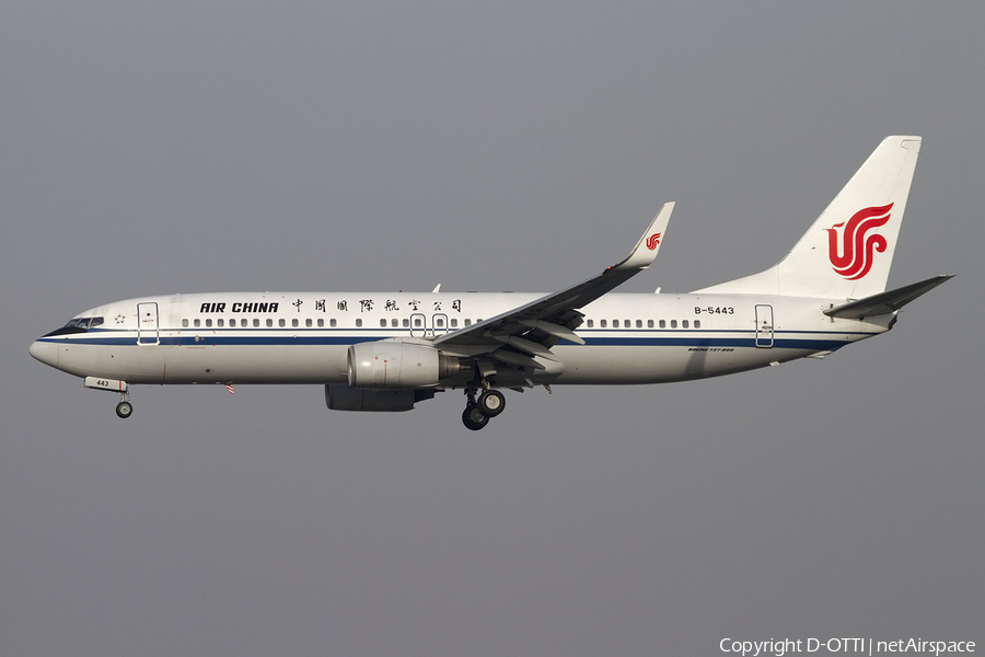 Air China Boeing 737-89L (B-5443) | Photo 405895
