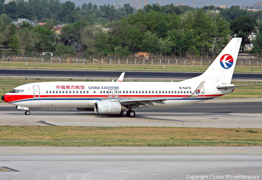 China Eastern Airlines Boeing 737-89P (B-5472) | Photo 58006