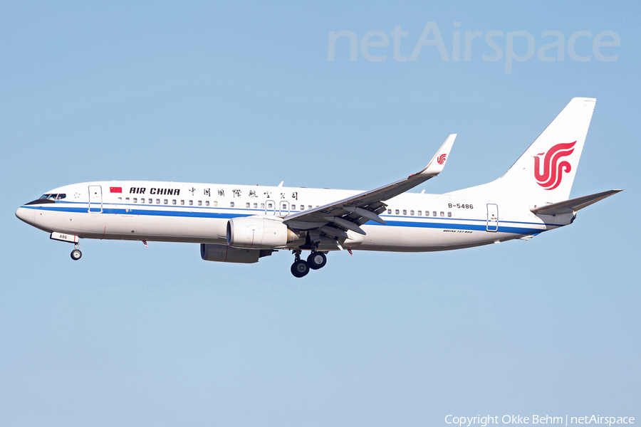 Air China Boeing 737-89L (B-5486) | Photo 70357