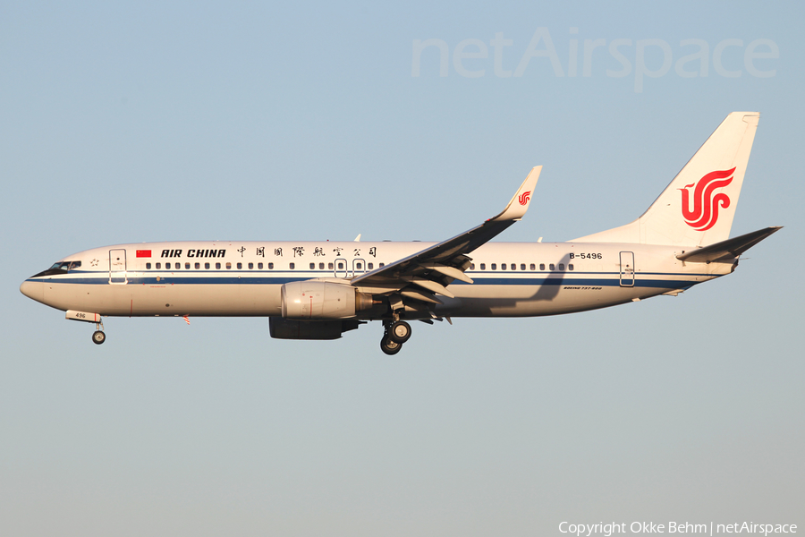 Air China Boeing 737-89L (B-5496) | Photo 70099