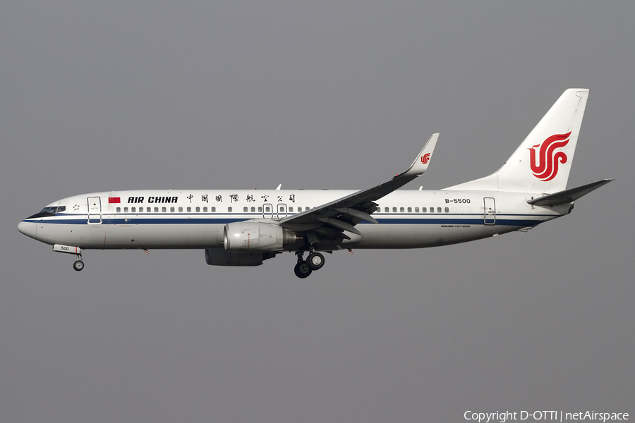 Air China Boeing 737-89L (B-5500) | Photo 405891
