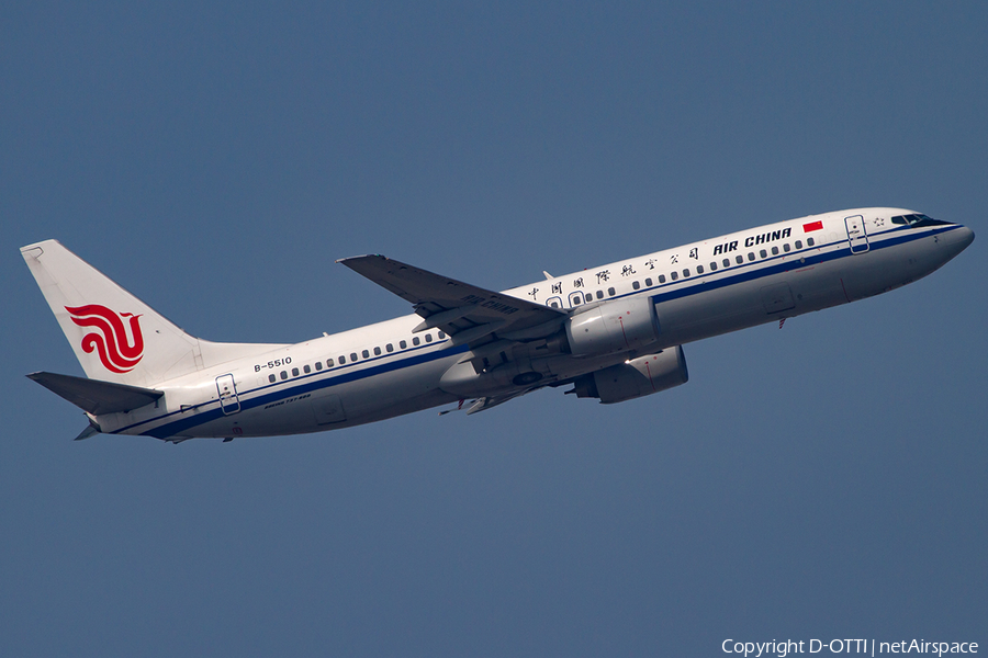 Air China Boeing 737-86N (B-5510) | Photo 398094