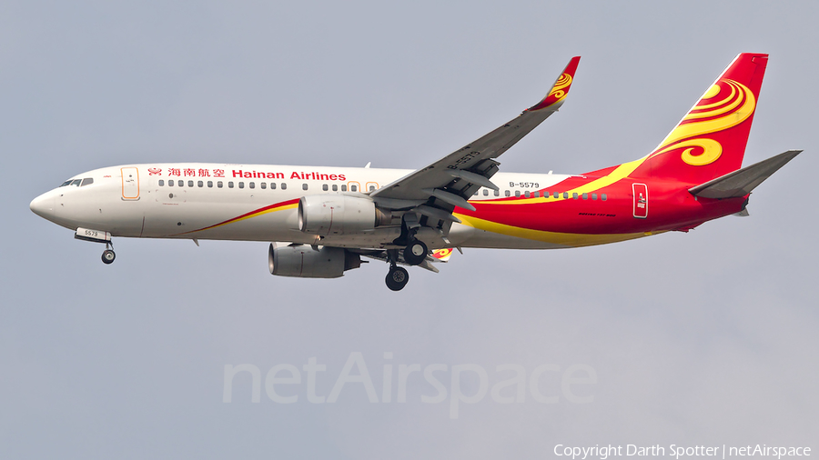 Hainan Airlines Boeing 737-84P (B-5579) | Photo 318030