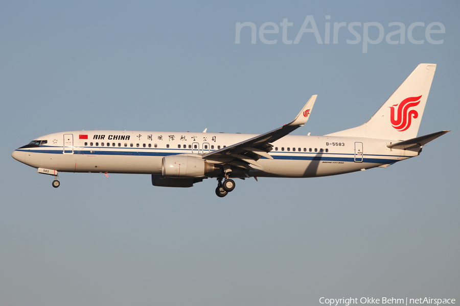 Air China Boeing 737-89L (B-5583) | Photo 70101