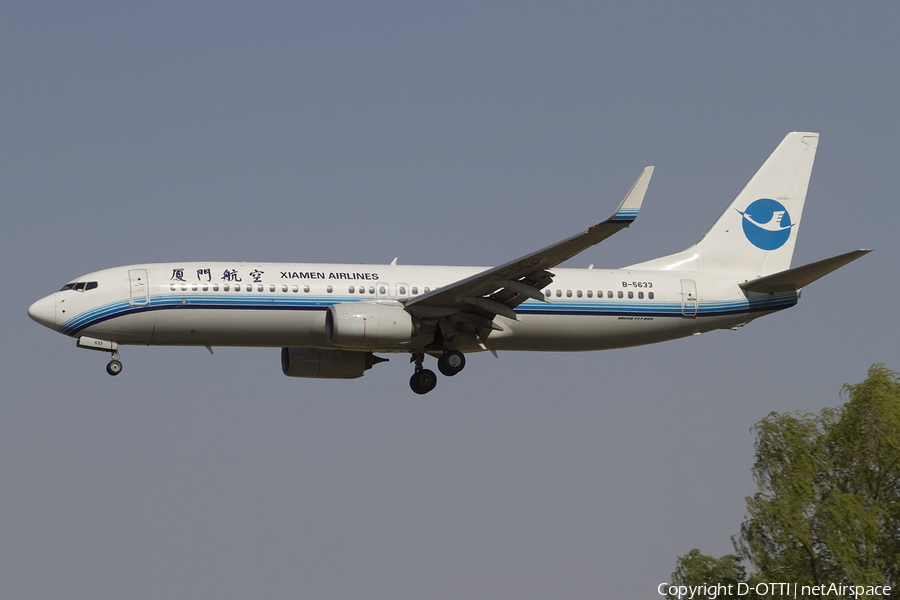 Xiamen Airlines Boeing 737-85C (B-5633) | Photo 406157