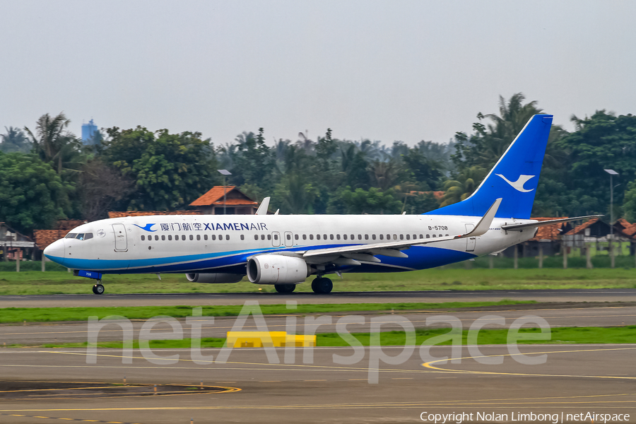 Xiamen Airlines Boeing 737-85C (B-5708) | Photo 371359