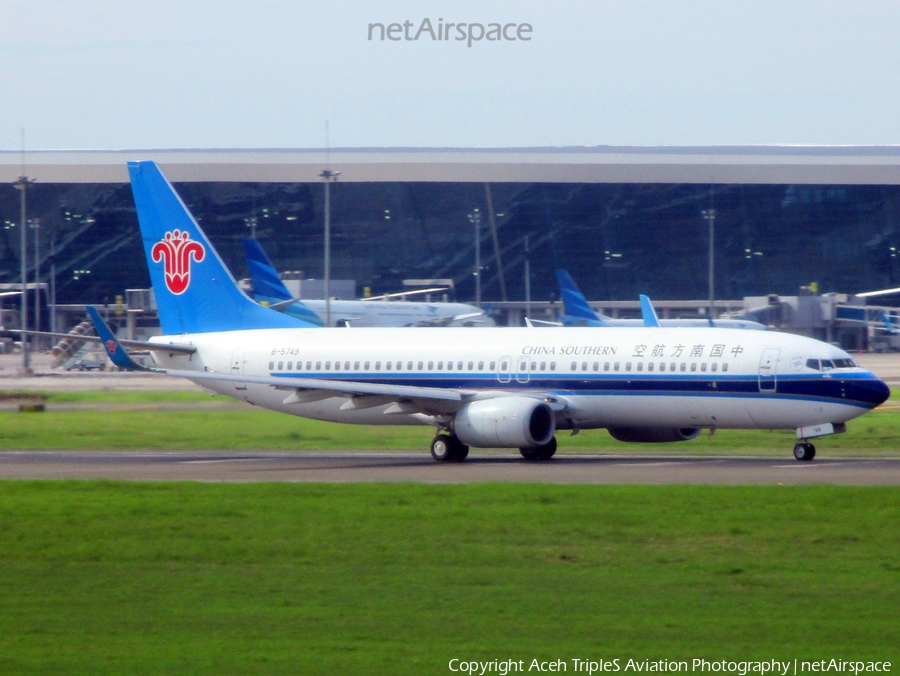 China Southern Airlines Boeing 737-81B (B-5749) | Photo 208615