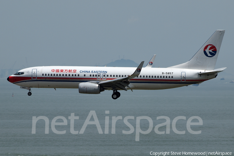 China Eastern Airlines Boeing 737-89P (B-5857) | Photo 51038