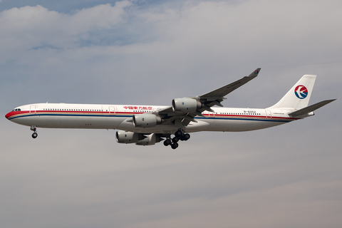 China Eastern Airlines Airbus A340-642 (B-6052) at  Los Angeles - International, United States