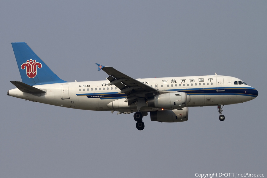 China Southern Airlines Airbus A319-132 (B-6243) | Photo 407862