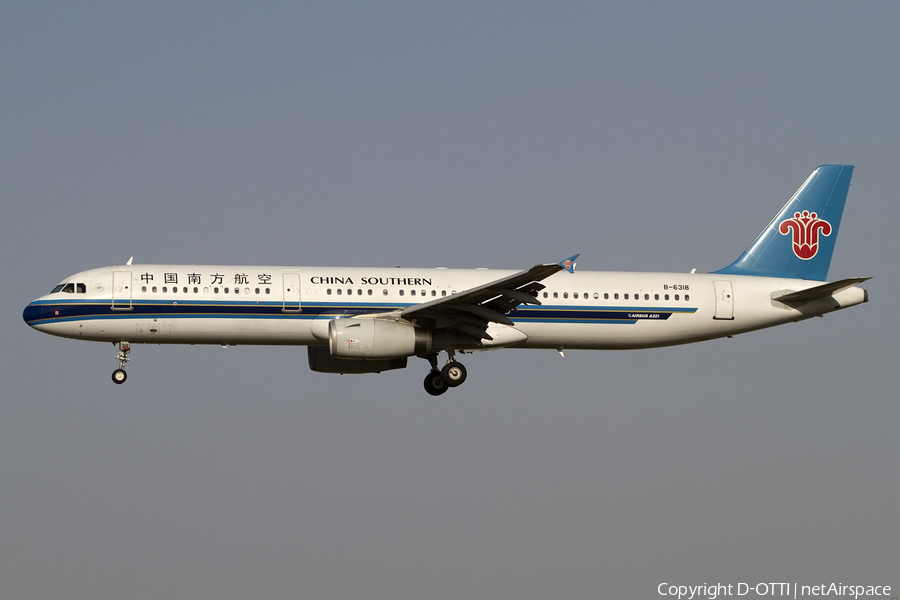 China Southern Airlines Airbus A321-231 (B-6318) | Photo 406184