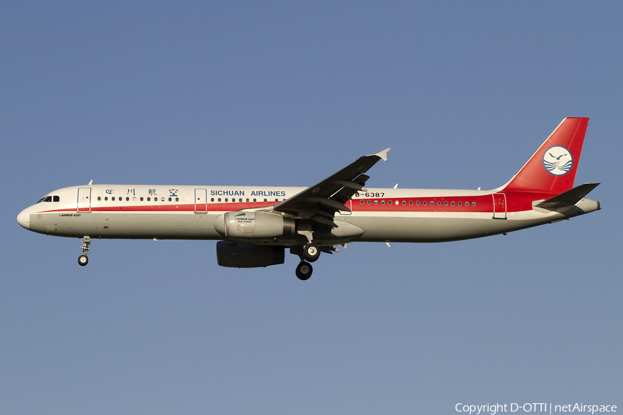 Sichuan Airlines Airbus A321-231 (B-6387) | Photo 406719