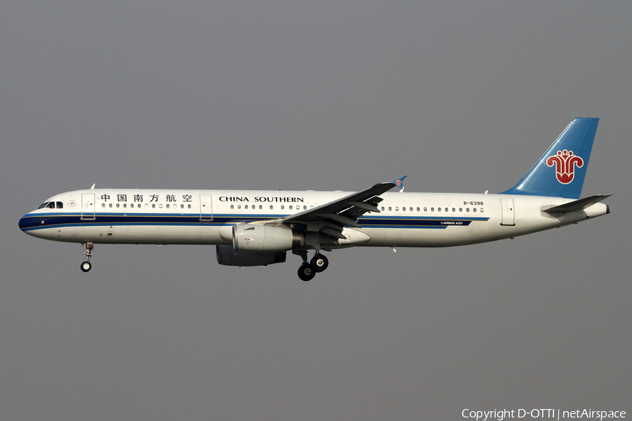 China Southern Airlines Airbus A321-231 (B-6398) | Photo 405882