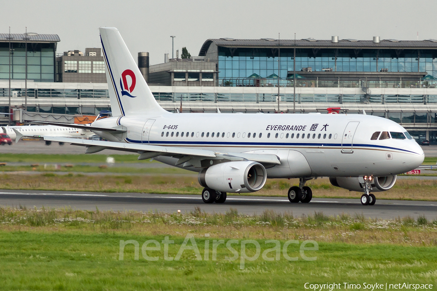 Evergrande Airbus A319-133X CJ (B-6435) | Photo 21395