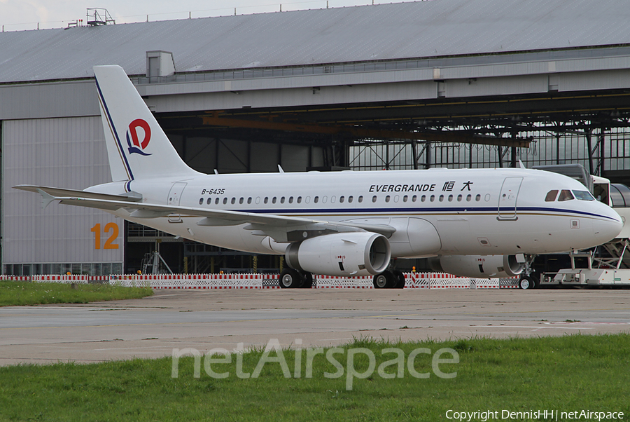 Evergrande Airbus A319-133X CJ (B-6435) | Photo 413978