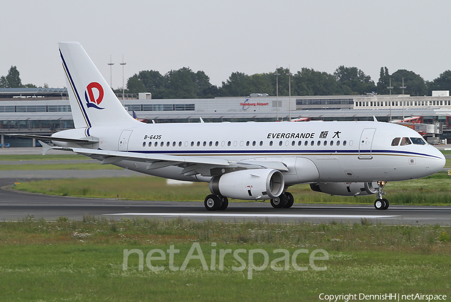 Evergrande Airbus A319-133X CJ (B-6435) | Photo 413980