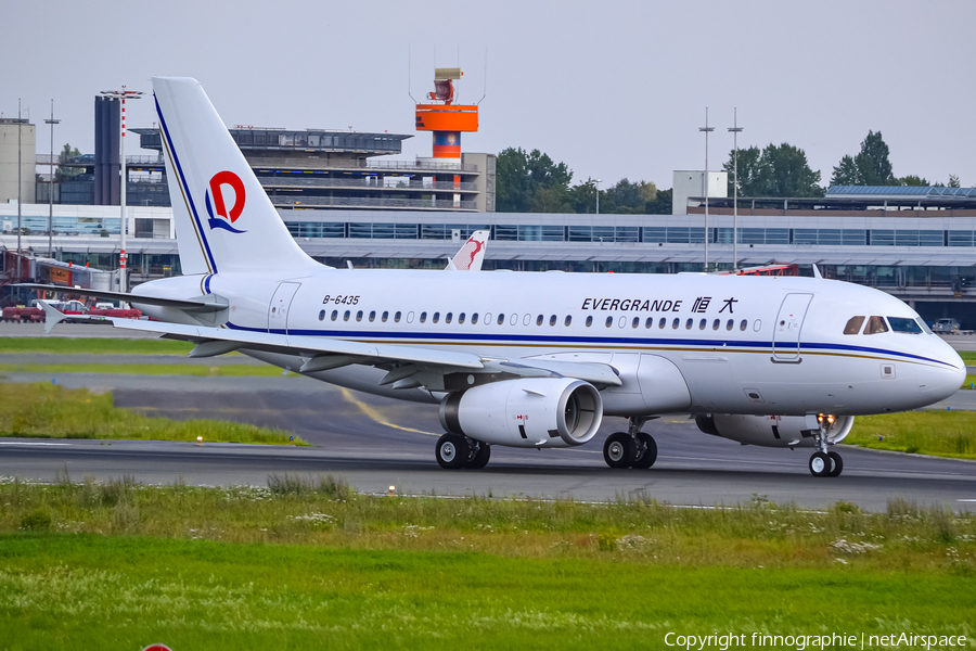 Evergrande Airbus A319-133X CJ (B-6435) | Photo 448009