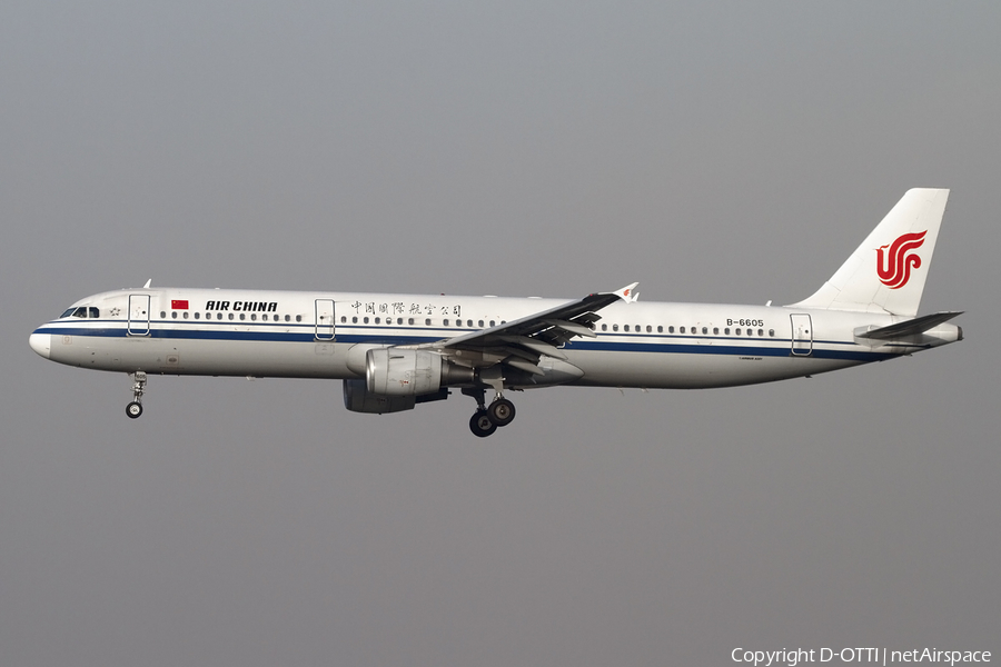 Air China Airbus A321-213 (B-6605) | Photo 405900