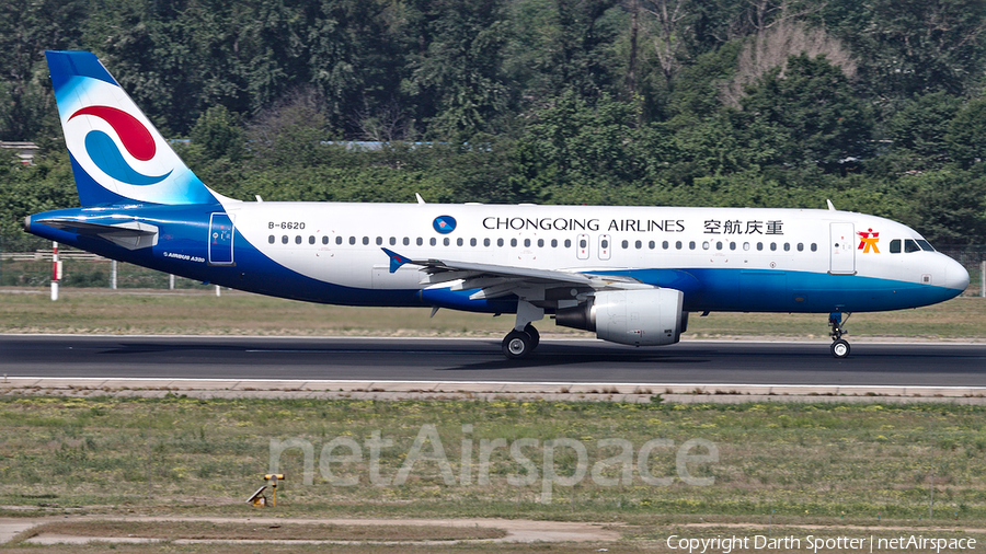 Chongqing Airlines Airbus A320-214 (B-6620) | Photo 253024