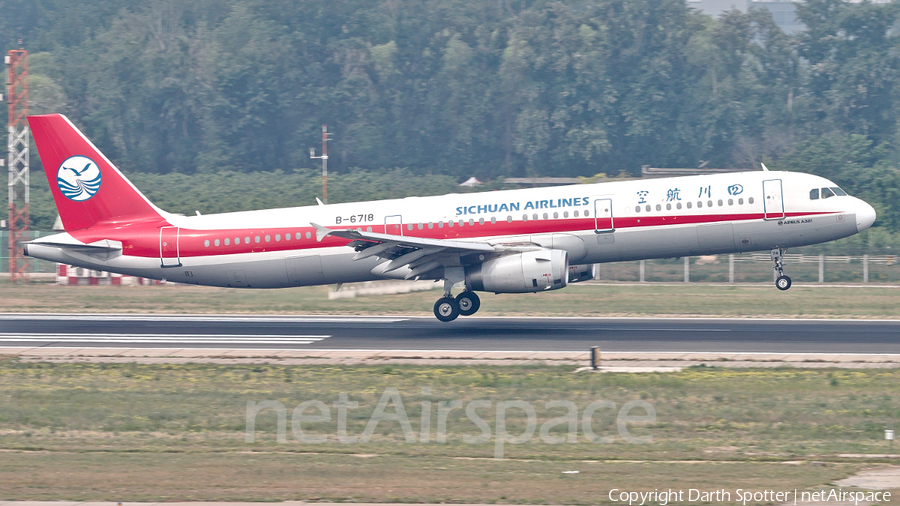 Sichuan Airlines Airbus A321-231 (B-6718) | Photo 253029