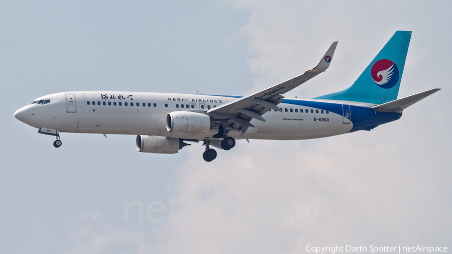 Hebei Airlines Boeing 737-8LW (B-6868) | Photo 318054