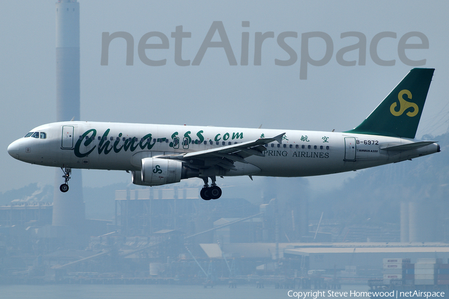 Spring Airlines Airbus A320-214 (B-6972) | Photo 62349