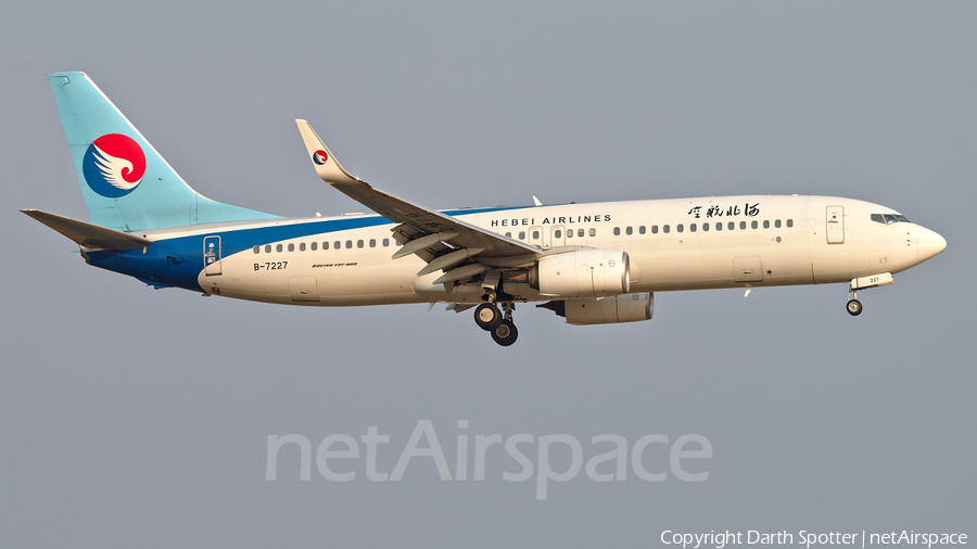 Hebei Airlines Boeing 737-8LW (B-7227) | Photo 318058