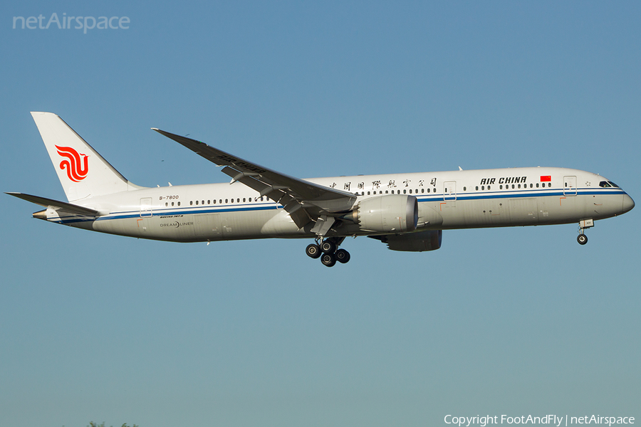 Air China Boeing 787-9 Dreamliner (B-7800) | Photo 227486