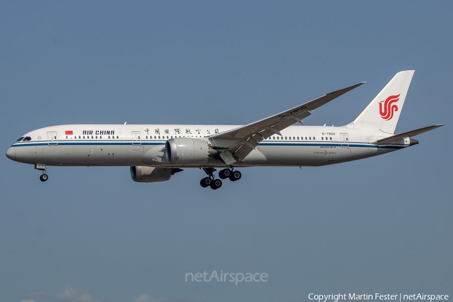 Air China Boeing 787-9 Dreamliner (B-7800) | Photo 402428