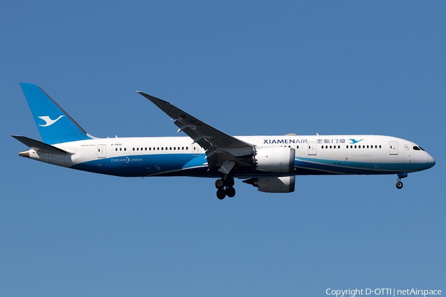 Xiamen Airlines Boeing 787-9 Dreamliner (B-7838) | Photo 357555