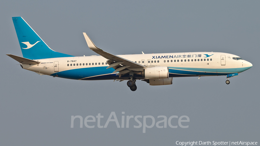 Xiamen Airlines Boeing 737-85C (B-7847) | Photo 318059