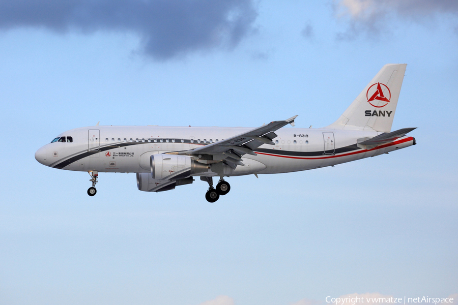 Sany Group Airbus A319-115 CJ (B-8319) | Photo 125557