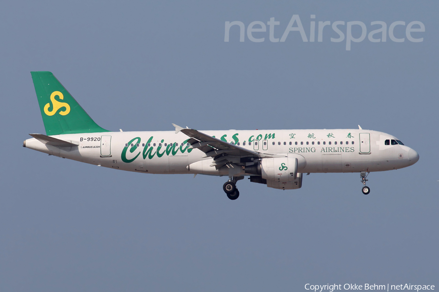 Spring Airlines Airbus A320-214 (B-9920) | Photo 156245
