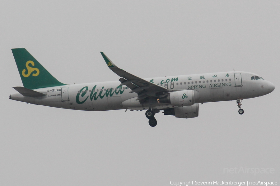 Spring Airlines Airbus A320-214 (B-9940) | Photo 194227