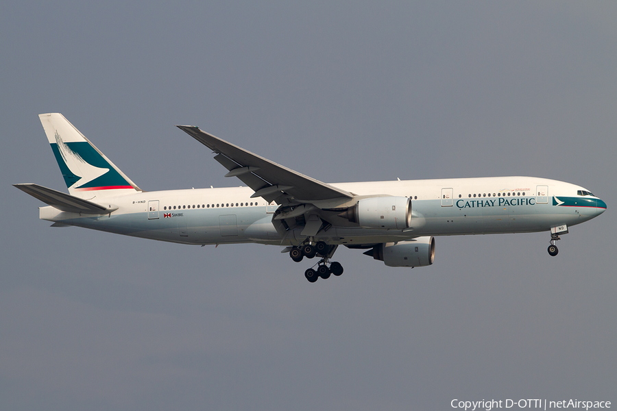 Cathay Pacific Boeing 777-267 (B-HND) | Photo 399127