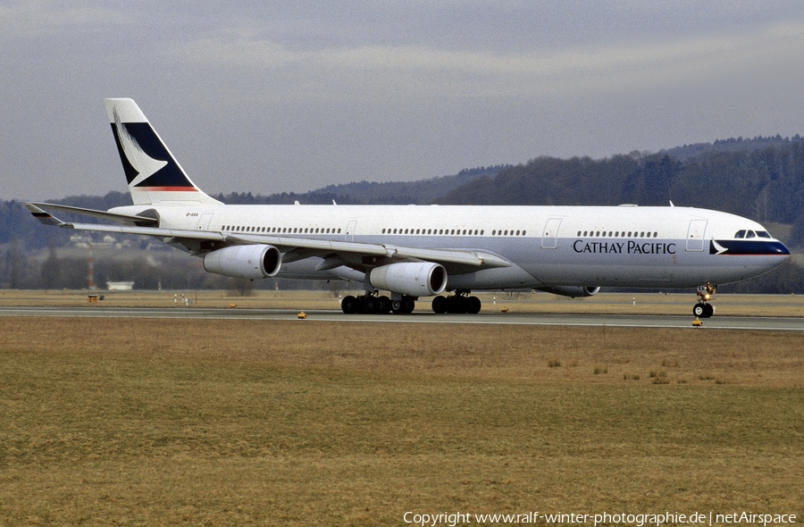 Cathay Pacific Airbus A340-313X (B-HXA) | Photo 424285