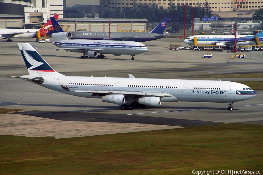 Cathay Pacific Airbus A340-313X (B-HXE) | Photo 288693