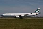 Cathay Pacific Airbus A340-313X (B-HXJ) at  Amsterdam - Schiphol, Netherlands