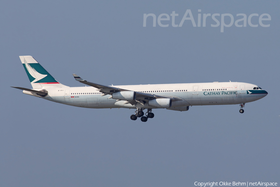 Cathay Pacific Airbus A340-313X (B-HXJ) | Photo 148427