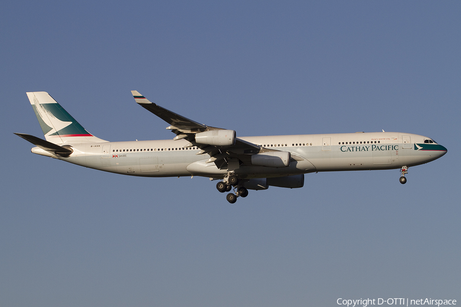 Cathay Pacific Airbus A340-313X (B-HXK) | Photo 373544