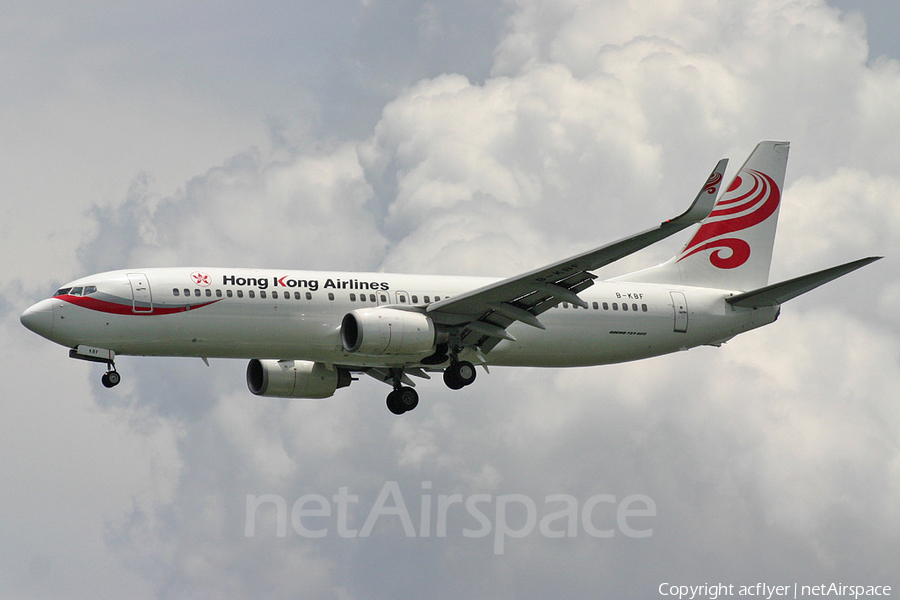 Hong Kong Airlines Boeing 737-84P (B-KBF) | Photo 362863