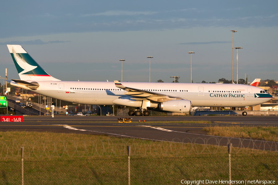 Cathay Pacific Airbus A330-343 (B-LBA) | Photo 95418