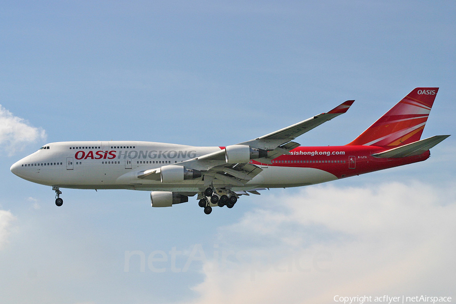 Oasis Hong Kong Airlines Boeing 747-412 (B-LFA) | Photo 367052