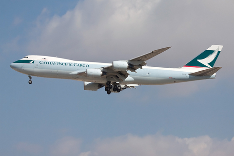 Cathay Pacific Cargo Boeing 747-867F (B-LJF) at  Dubai - International, United Arab Emirates